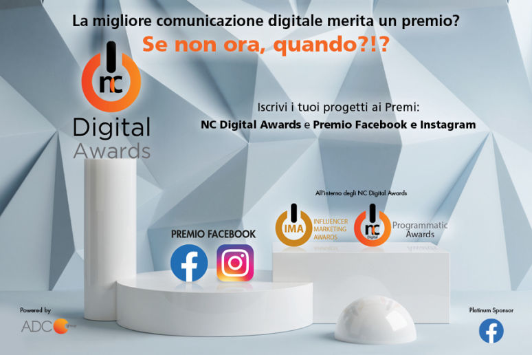 Banner pubblicitario NC Digital Awards